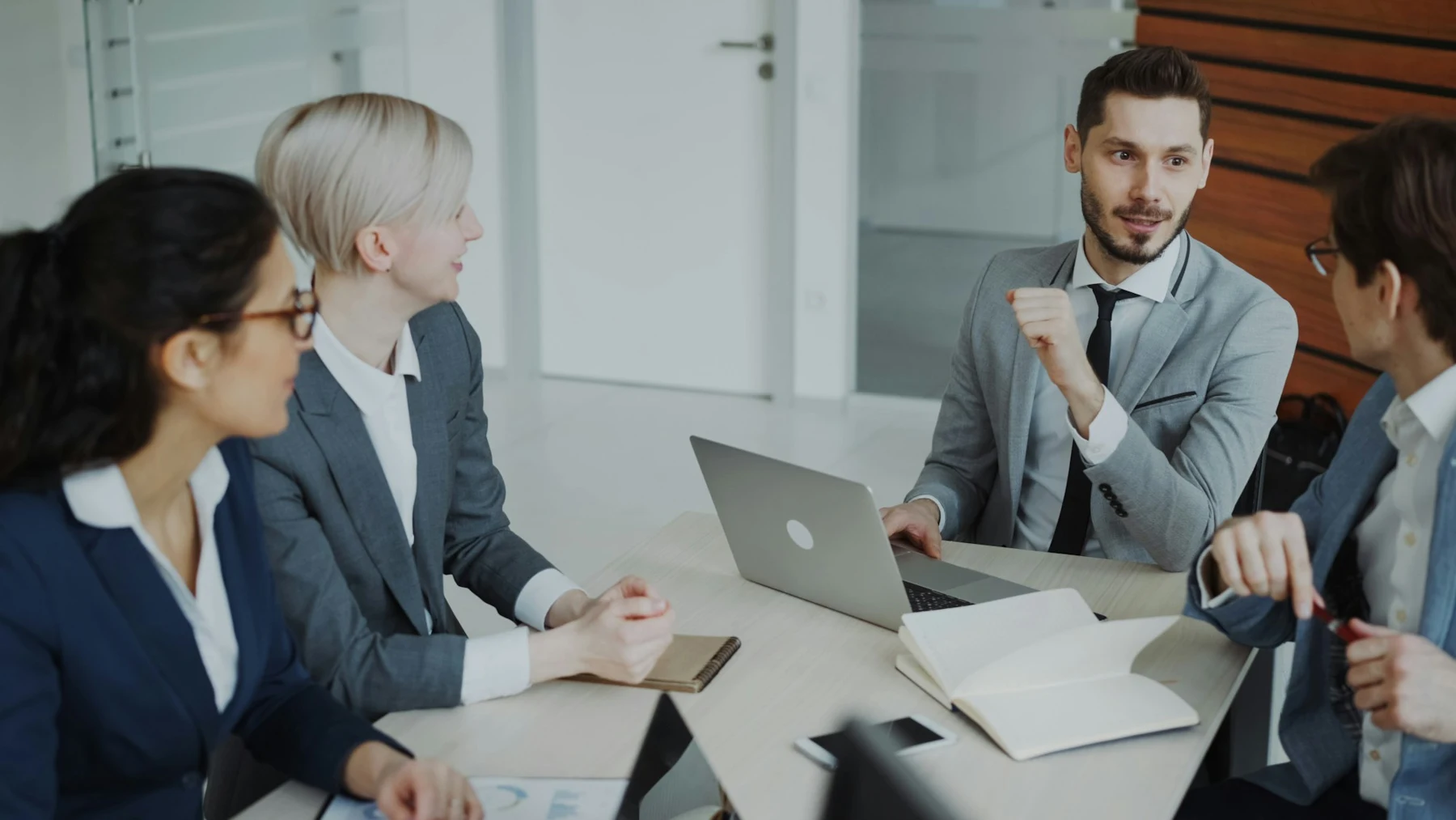 Executives working together